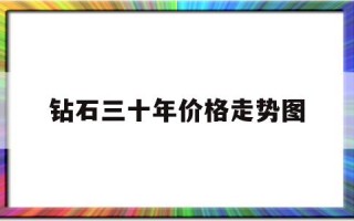 钻石价格近十年的走势,钻石三十年价格走势图