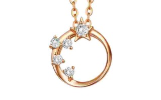 k金钻石挂坠,k金钻石项链好不好