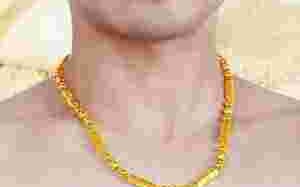 男士黄金项链30克图片,男士黄金项链