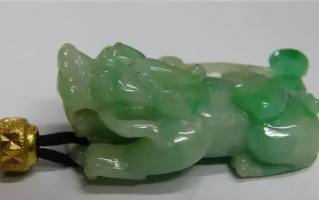黄边貔貅翡翠黄翡翠貔貅价格