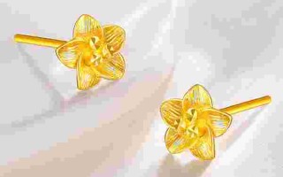 2024最火的黄金耳钉,1克左右的黄金耳钉图片