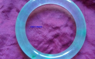 翡翠石性重的手镯紫翡翠手镯石纹颜色重