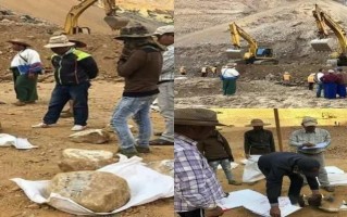 谁控制着缅甸翡翠矿娄底翡翠矿场原石