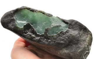 翡翠圆形原石,翡翠圆牌