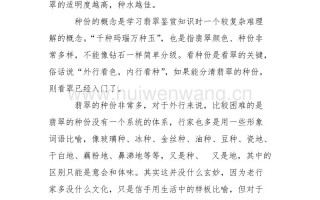 包含奇才公子翡翠知识的词条