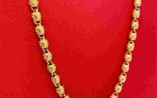 17克的黄金手镯能当多少钱,17克黄金项链多大图片