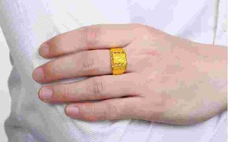 男士戴15克黄金戒指小吗男人戴十五克金戒指大吗