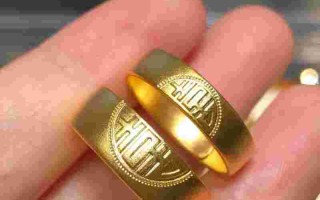 黄金对戒一男一女2024款,黄金对戒