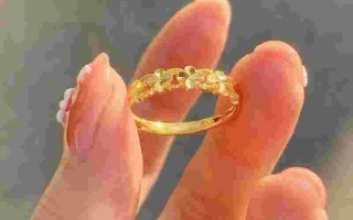 黄金戒指2020年最流行女款式,女士黄金2022戒指