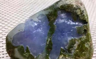 烟台翡翠原石蓝色,200万左右的翡翠原石