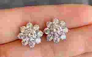 一克拉钻石耳钉一克拉钻石耳钉效果图