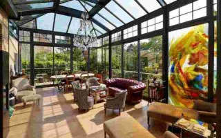 最美一楼小院阳光房,一楼小院子阳光房效果图大全