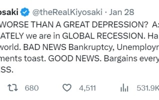 比大萧条更糟糕！《富爸爸穷爸爸》作者：当今投资黄金最热门 全球性衰退“穷者越穷、坏账加深”