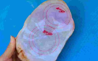 翡翠原石切开后图片翡翠原石切了就不值钱了