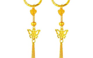 千足金耳环图片及价格,千足金耳钉一般多少钱一对