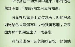 沈湘傅少钦小说全文免费阅读无弹窗抖音傅少钦与沈湘免费翻页