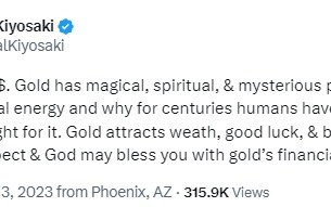 信贷风暴卷土重来！《富爸爸穷爸爸》作者：黄金是上帝的钱 美元在“这时候”恐将暴跌