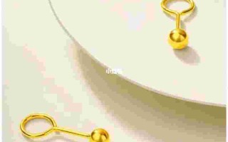 老凤祥金耳环图片,老凤祥黄金耳钉图片