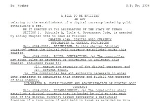 不挂钩美元！美国挖矿大州法案：建立100%黄金储备稳定币 “支持恢复金本位制”