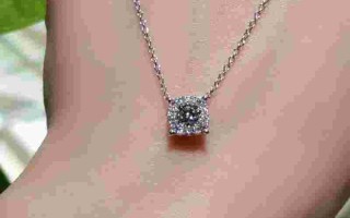 周大福钻石项链款式图片周大福钻石项链专柜价499元