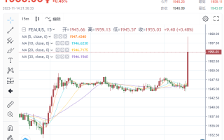 重磅！CPI数据低于预期，交“亮眼成绩单”！黄金暴拉逼近1960 市场增加对2024年降息押注