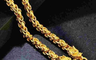 男人戴50克金项链男人戴50克黄金项链