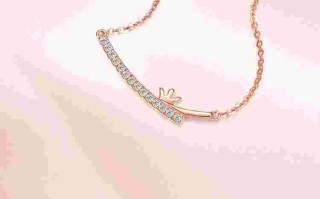 彩金镶钻石项链值得买??,彩金钻石项链图片大全