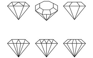 水晶钻石简笔画,水晶钻石画手工活图片