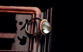 【大器翡翠】——强荧光玻璃种翡翠 18K玫瑰金大戒指！