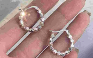 纯银耳环图片纯银耳圈图片大全