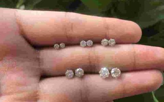 40分钻石耳钉多大30分钻石的耳钉大吗