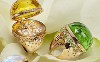 朦胧质感 童话氛围!意大利珠宝商Dreamboule推出昆虫戒指系列