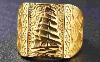 2021年流行的黄金戒指款式2022年新款黄金戒指图片