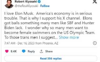 《富爸爸穷爸爸》作者警告“美国经济正陷入严重困境” 建议购买黄金、白银和比特币