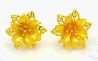 中国黄金耳环最新款,中国黄金耳环