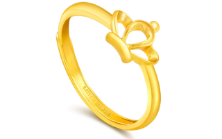 今年流行的黄金戒指女士的,2021年女款最新款黄金戒指