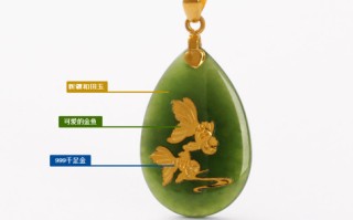 “金鱼富贵”千足金和田玉吊坠-金银街(转载)