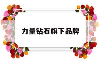 力量钻石旗下品牌,力量钻石上市定价