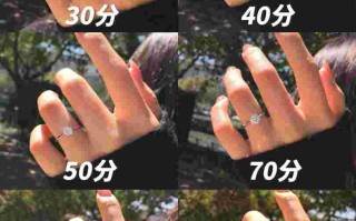 30分钻戒上手效果图和50分对比,30分50分钻戒上手对比