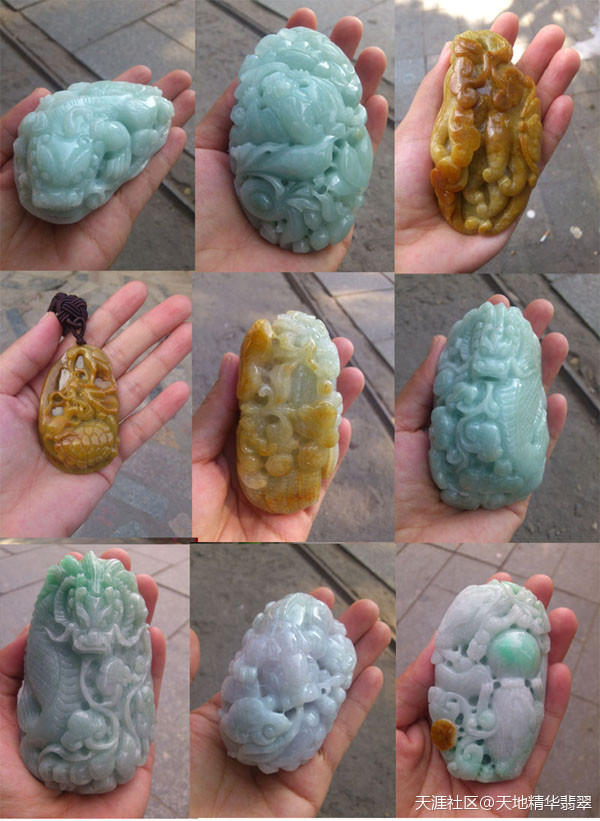 天然A料翡翠手把件,摆件,挂件批发零售--适合礼品以及零售用途!-第2张图片-翡翠网 天然A料翡翠手把件,摆件,挂件批发零售--适合礼品以及零售用途!-第2张图片-翡翠网