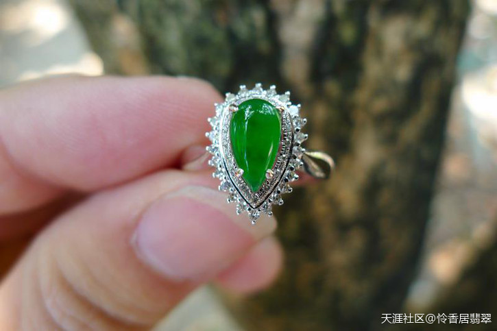 上NeW:阳绿蛋面吊坠、佛公、叶子、平安扣、耳钉、戒指等-第28张图片-翡翠网 上NeW:阳绿蛋面吊坠、佛公、叶子、平安扣、耳钉、戒指等-第28张图片-翡翠网