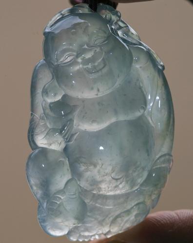 高冰逍遥佛、翡翠观音：童鞋们，点评下、估个价。-第3张图片-翡翠网