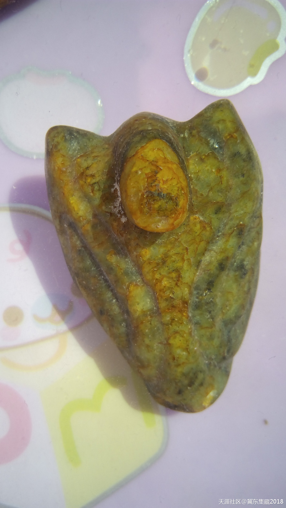 我收藏的红山玉——动物首挂饰三件-第11张图片-翡翠网 我收藏的红山玉——动物首挂饰三件-第11张图片-翡翠网