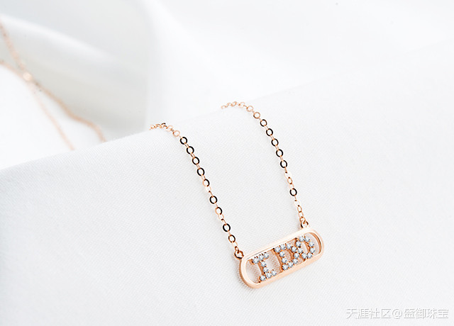 盛御珠宝18K金钻石项链-第4张图片-翡翠网