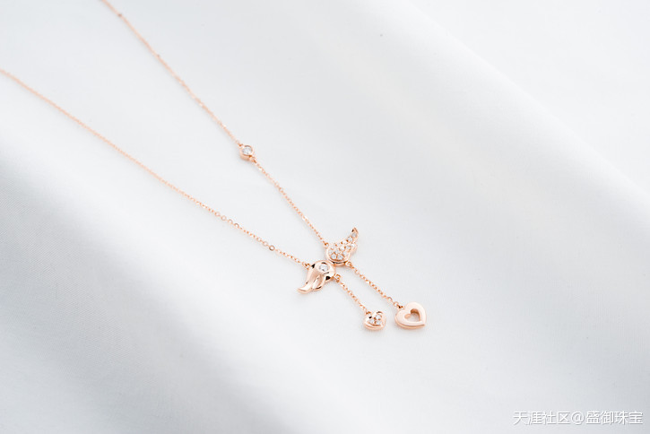 盛御珠宝18K金钻石项链-第5张图片-翡翠网