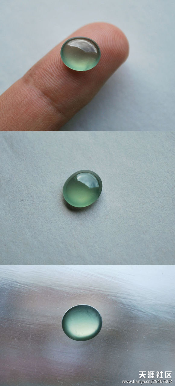 翡翠老坑冰种18k镶钻石戒指和蛋面-第7张图片-翡翠网 翡翠老坑冰种18k镶钻石戒指和蛋面-第7张图片-翡翠网