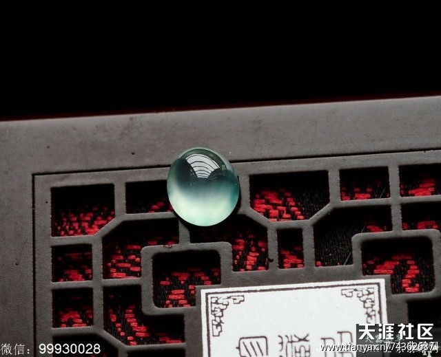 【大器翡翠】—— 玻璃种蓝水特色蛋面！-第1张图片-翡翠网