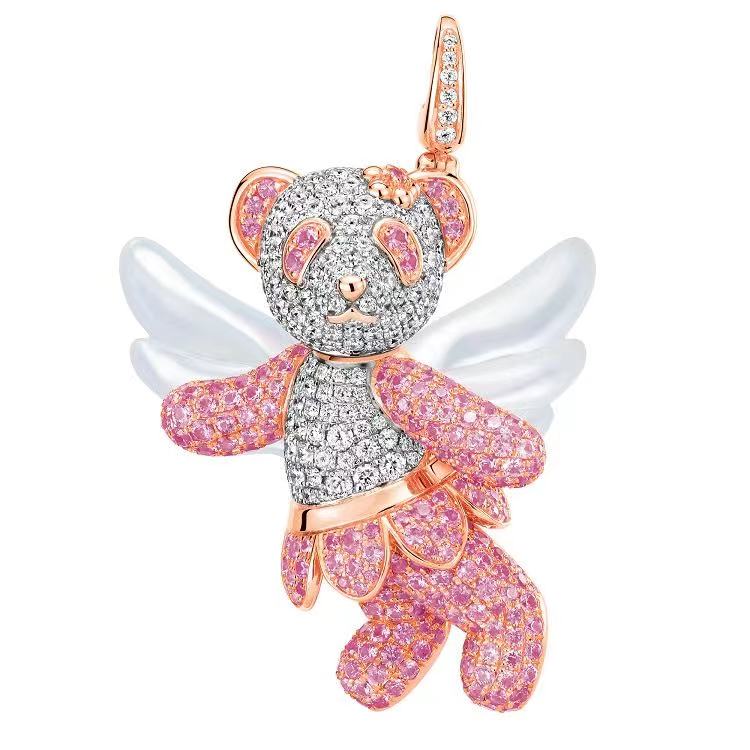 Qeelin麒麟珠宝推出“Bo Bo”系列吊坠新作粉色熊猫仙子-第3张图片-翡翠网 Qeelin麒麟珠宝推出“Bo Bo”系列吊坠新作粉色熊猫仙子-第3张图片-翡翠网