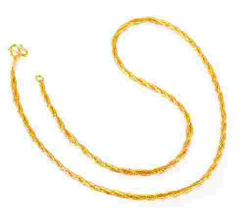 千足金项链图片女款,千足金项链多少钱一条-第1张图片-翡翠网 千足金项链图片女款,千足金项链多少钱一条-第1张图片-翡翠网