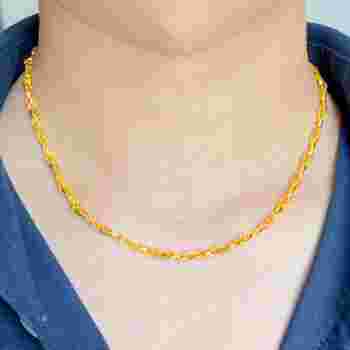 30克黄金项链多粗男士图片20克男士黄金项链多粗-第1张图片-翡翠网